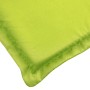 Cojín de tumbona de tela Oxford verde claro 200x50x3 cm