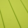 Cojín de tumbona de tela Oxford verde claro 200x50x3 cm