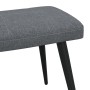 Sillón de relax con taburete tela gris oscuro