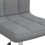 Silla de oficina giratoria de tela gris claro