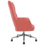 Sillón de relax de terciopelo rosa