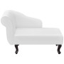 Diván de cuero sintético blanco