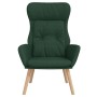 Sillón de relax de tela verde oscuro