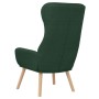Sillón de relax de tela verde oscuro