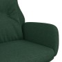 Sillón de relax de tela verde oscuro