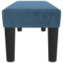Banco de terciopelo azul oscuro 100x30x30 cm