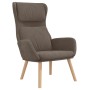Sillón de relax de terciopelo marrón