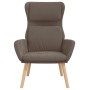 Sillón de relax de terciopelo marrón