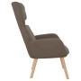 Sillón de relax de terciopelo marrón
