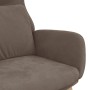 Sillón de relax de terciopelo marrón