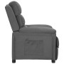 Sillón reclinable de tela gris claro