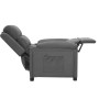 Sillón reclinable de tela gris claro