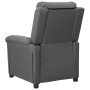 Sillón reclinable de tela gris claro