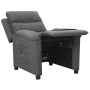 Sillón reclinable de tela gris claro