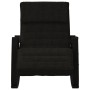 Silla mecedora de tela negro