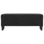 Banco de terciopelo negro 100x35x41 cm