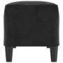 Banco de terciopelo negro 100x35x41 cm