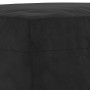 Banco de terciopelo negro 100x35x41 cm