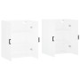 Armarios de pared 2 unidades blanco 69,5x34x90 cm