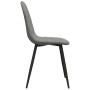 Sillas de comedor 2 unidades terciopelo gris claro