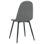 Sillas de comedor 2 unidades terciopelo gris claro