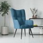 Sillón de relax de terciopelo azul