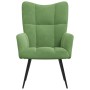 Sillón de relax de terciopelo verde claro