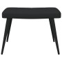 Sillón de relax con reposapiés tela negro