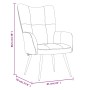 Sillón de relax de terciopelo gris oscuro