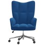 Sillón de relax de terciopelo azul