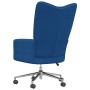 Sillón de relax de terciopelo azul