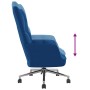 Sillón de relax de terciopelo azul