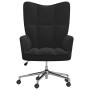 Sillón de relax de terciopelo negro