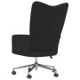 Sillón de relax de terciopelo negro