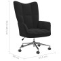 Sillón de relax de terciopelo negro