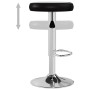 Taburetes de cocina 2 unidades cuero sintético negro