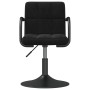 Sillas de comedor giratorias 2 uds terciopelo negro