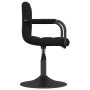 Sillas de comedor giratorias 2 uds terciopelo negro