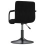 Sillas de comedor giratorias 2 uds terciopelo negro