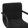 Sillas de comedor giratorias 2 uds terciopelo negro