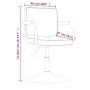Sillas de comedor giratorias 2 uds terciopelo negro