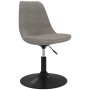 Sillas de comedor giratorias 4 unidades terciopelo gris claro
