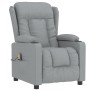 Sillón de masaje tela gris claro