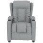 Sillón de masaje tela gris claro