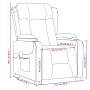 Sillón de masaje tela gris claro