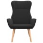 Sillón de relax de tela negro