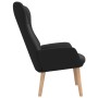 Sillón de relax de tela negro