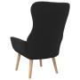 Sillón de relax de tela negro