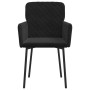 Sillas de comedor 2 unidades terciopelo negro