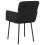 Sillas de comedor 2 unidades terciopelo negro
